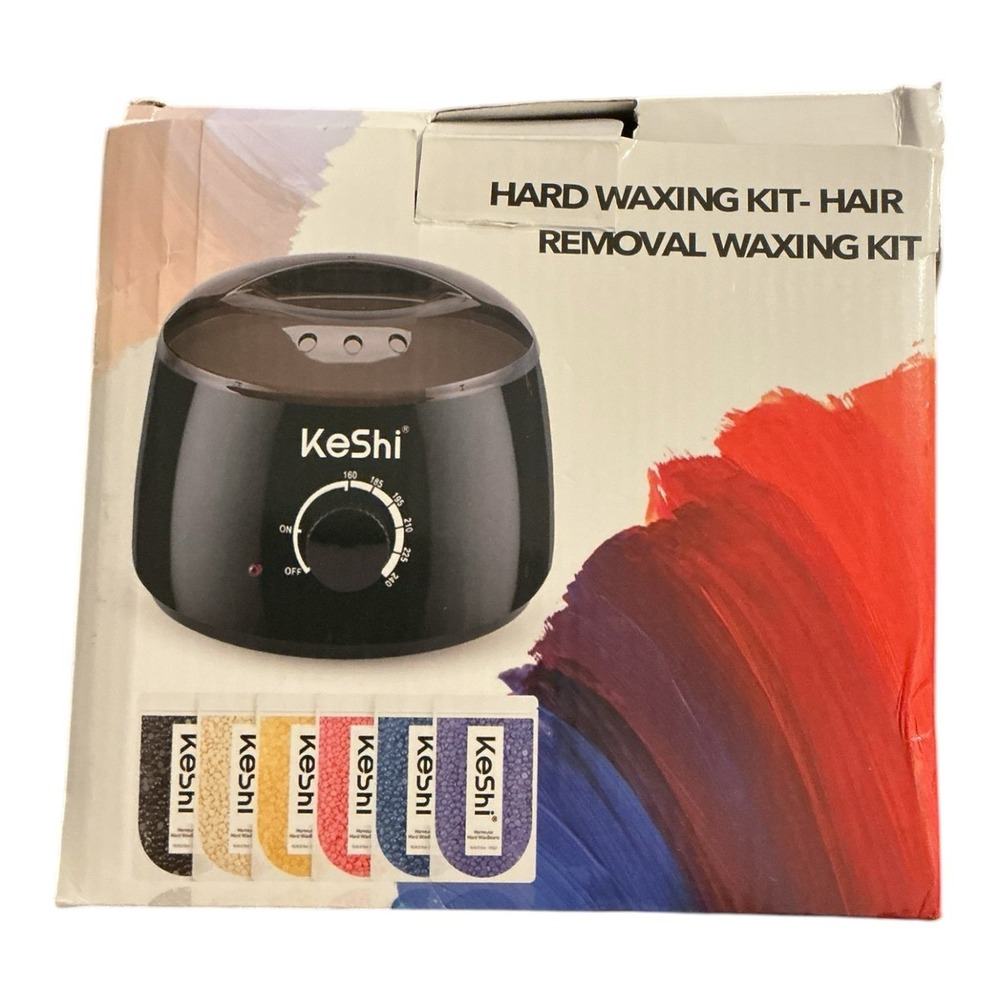 KeShi Hard Wax Kit 6 Bags Beans Wax Warmer Hair Removal Set